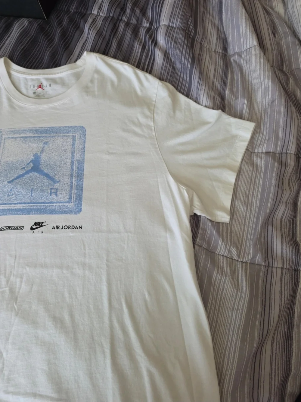 Jordan Mens Short-Sleeve Graphic Tees - Black & White And  White & Blue